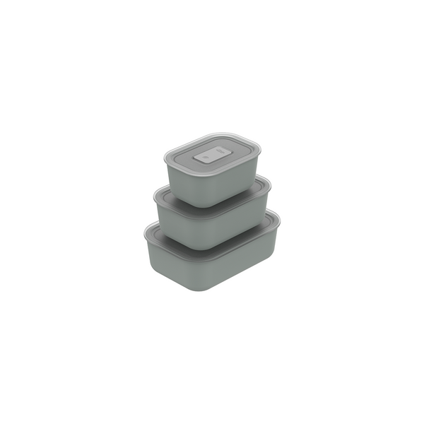Kit Potes Herméticos Para Marmita Ou 3 Peças Linha Move Lock