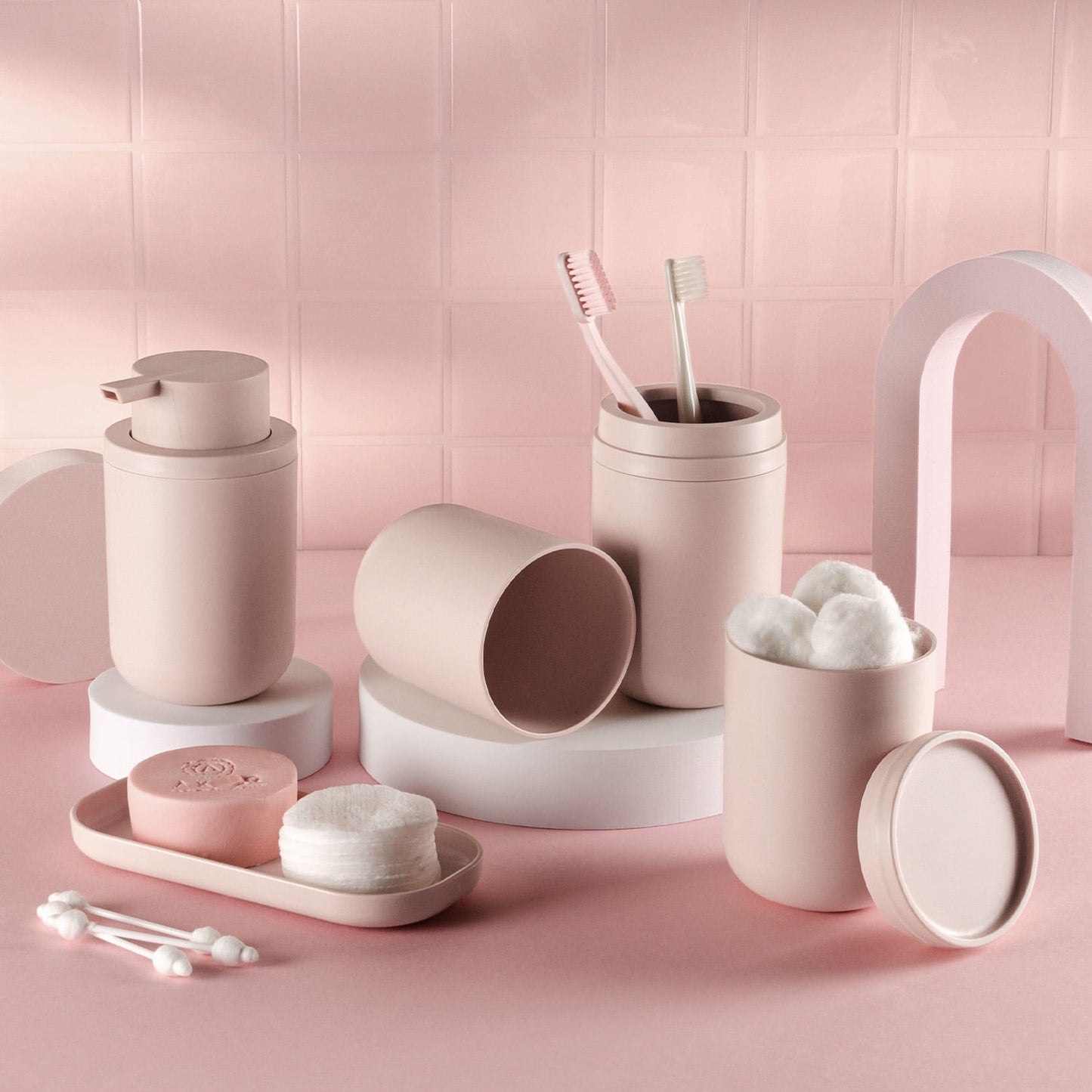 Kit banheiro completo Ou 6 peças Linha Bold
