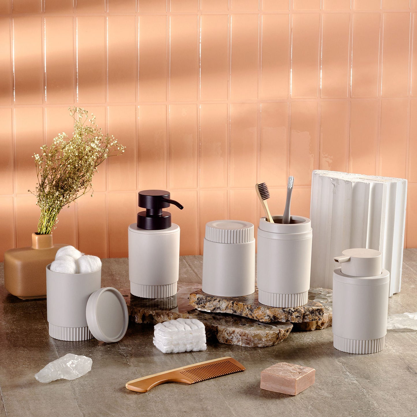 Kit banheiro completo Ou 6 peças Linha Dórica
