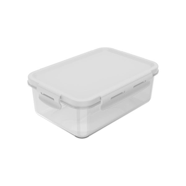Kit de potes organizadores de geladeira retangular Ou 6 peças 1280ml Linha Click