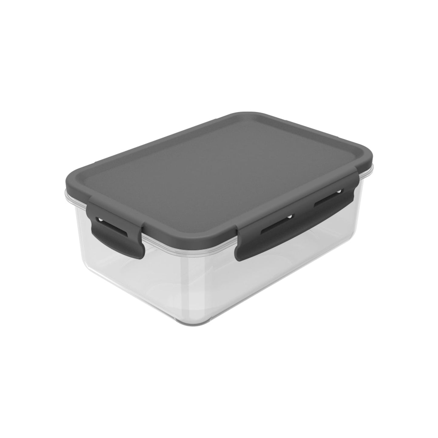 Kit de potes organizadores de geladeira retangular Ou 6 peças 1280ml Linha Click