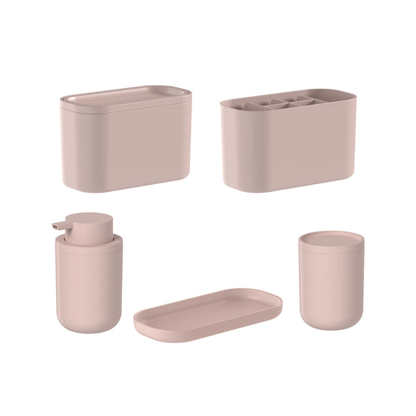 Kit de acessórios de bancada para banheiro Ou 5 peças Linha Bold