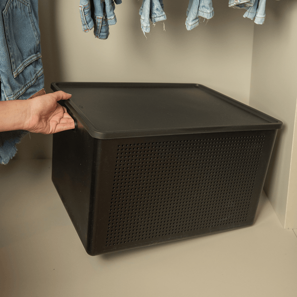 Cesto com Tampa Ou 32L Linha Flow - Ou