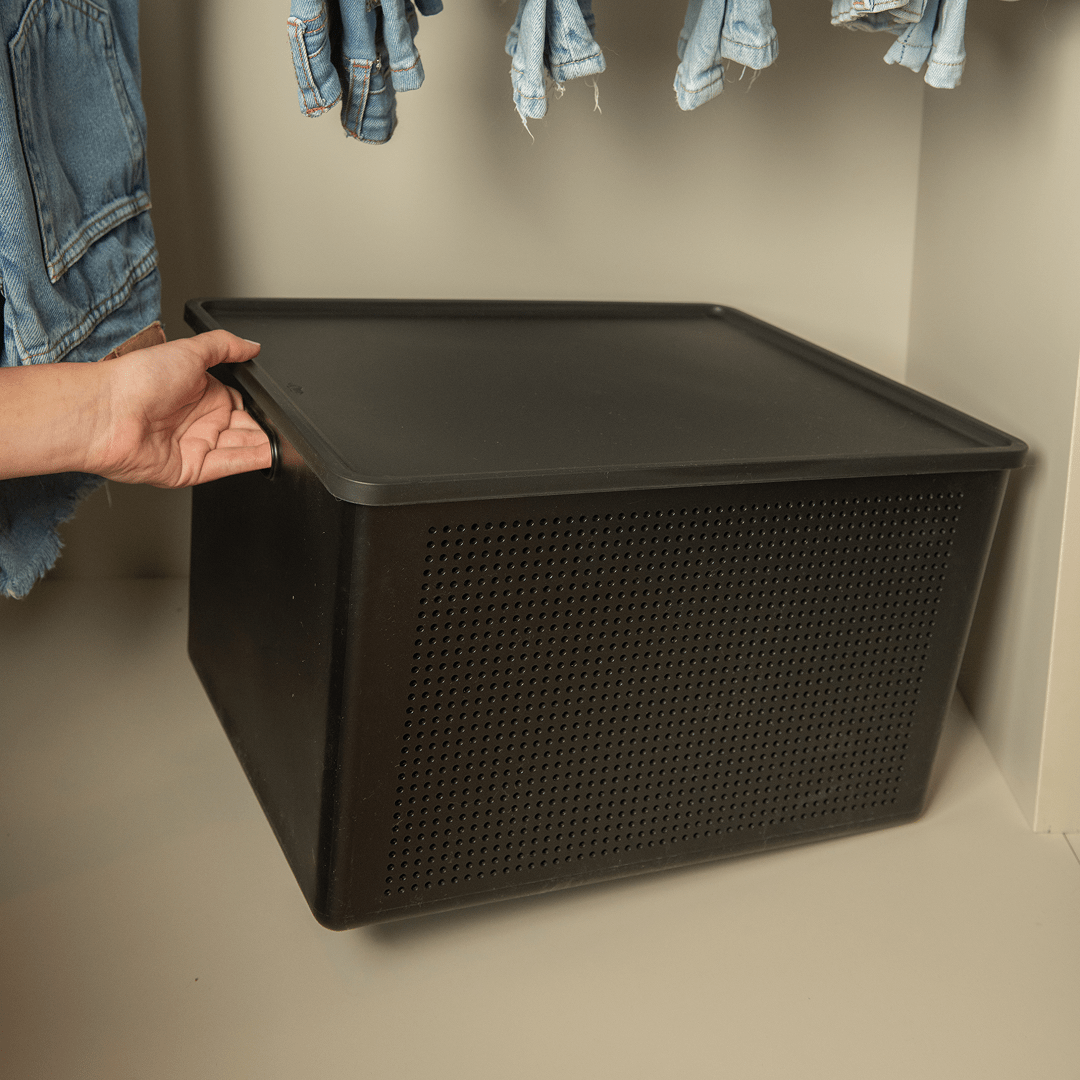 Cesto com Tampa Ou 32L Linha Flow - Ou