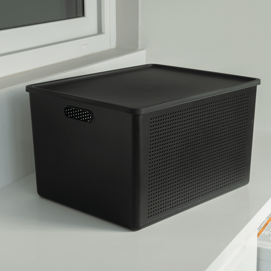 Cesto com Tampa Ou 32L Linha Flow - Ou