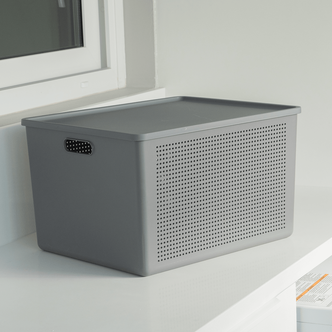 Cesto com Tampa Ou 32L Linha Flow - Ou