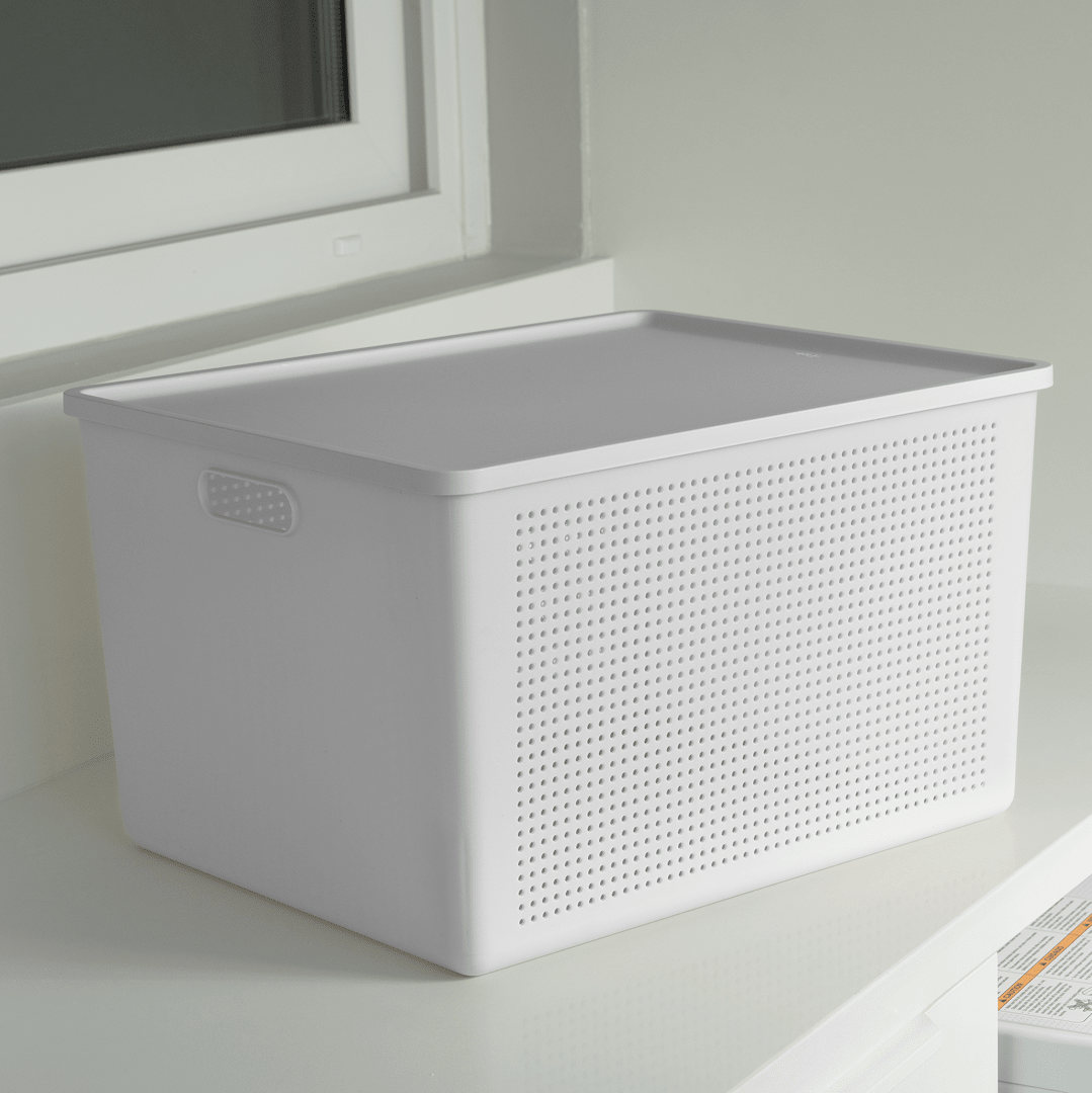 Cesto com Tampa Ou 32L Linha Flow - Ou