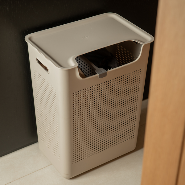 Cesto de Roupas com Duplo Compartimento Ou 50L Linha Flow