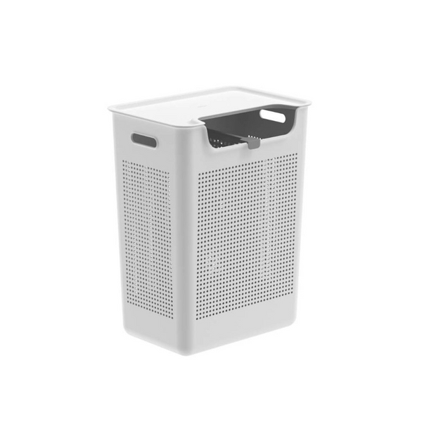 Cesto de Roupas com Duplo Compartimento Ou 50L Linha Flow