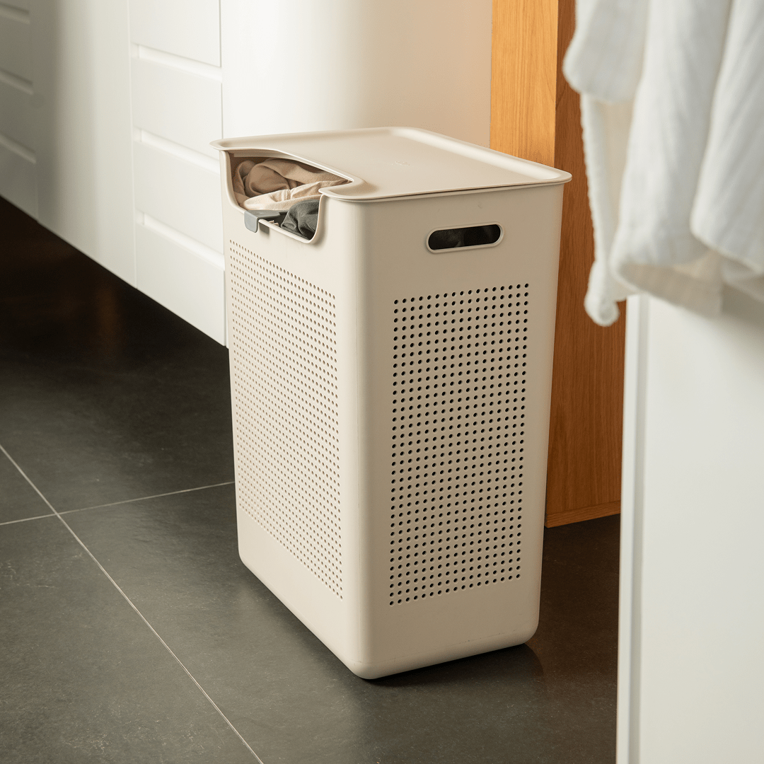 Cesto de Roupas com Duplo Compartimento Ou 50L Linha Flow - Ou