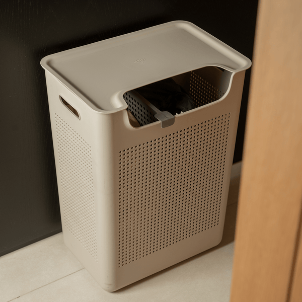 Cesto de Roupas com Duplo Compartimento Ou 50L Linha Flow - Ou