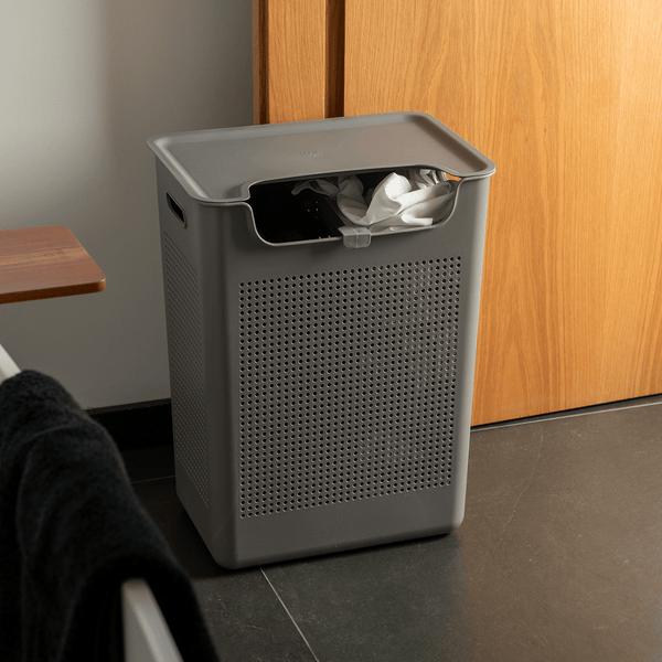 Cesto de Roupas com Duplo Compartimento Ou 50L Linha Flow - Ou