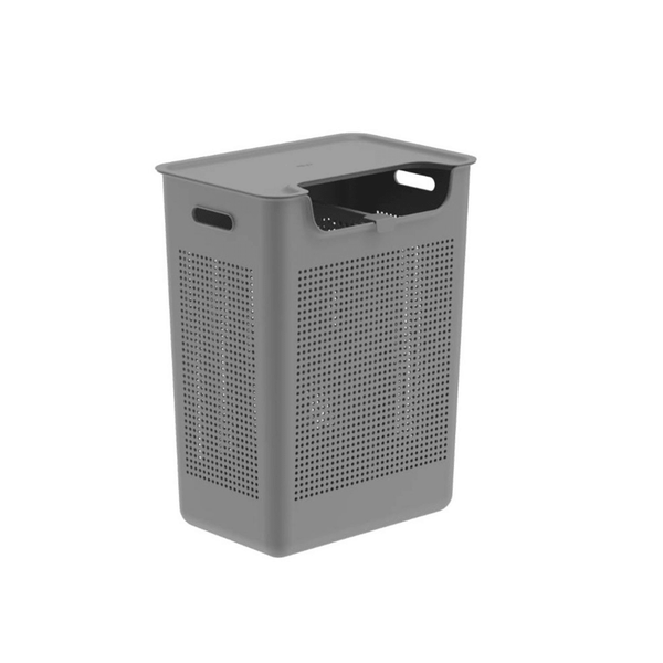 Cesto de Roupas com Duplo Compartimento Ou 50L Linha Flow - Ou