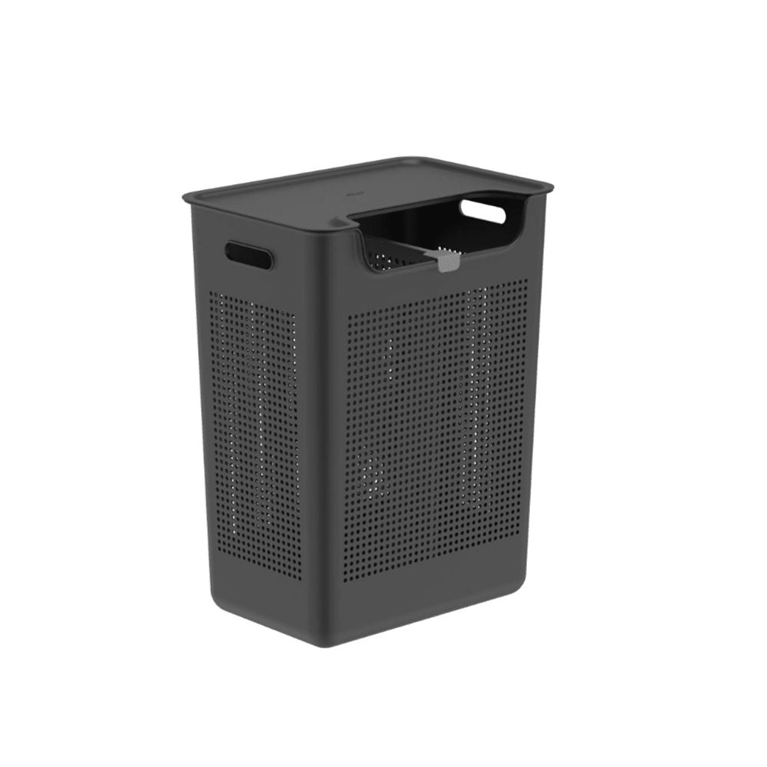 Cesto de Roupas com Duplo Compartimento Ou 50L Linha Flow - Ou