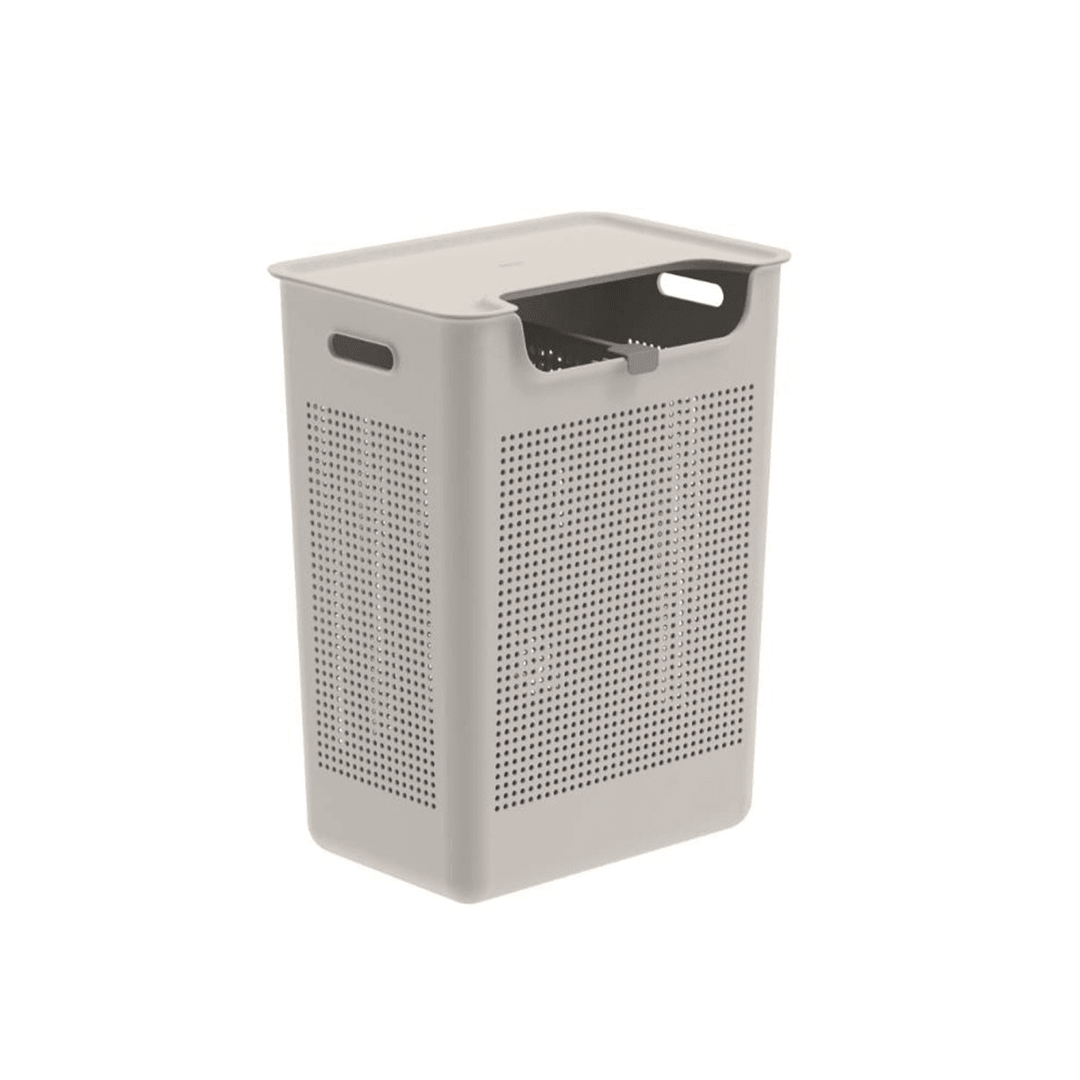 Cesto de Roupas com Duplo Compartimento Ou 50L Linha Flow - Ou