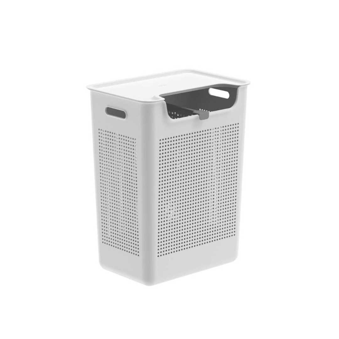 Cesto de Roupas com Duplo Compartimento Ou 50L Linha Flow - Ou