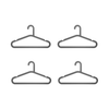 Kit de 4 cabides Light Ou
