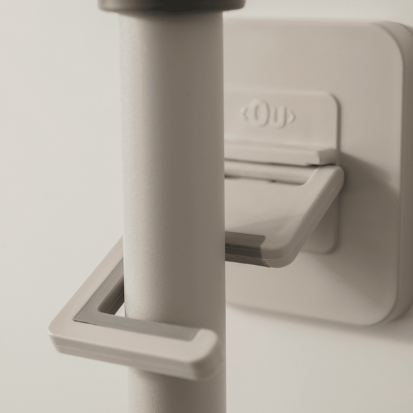 Conjunto Gancho de Parede Para Vassouras e Rodo Ou 2 Peças Linha Flow - Ou