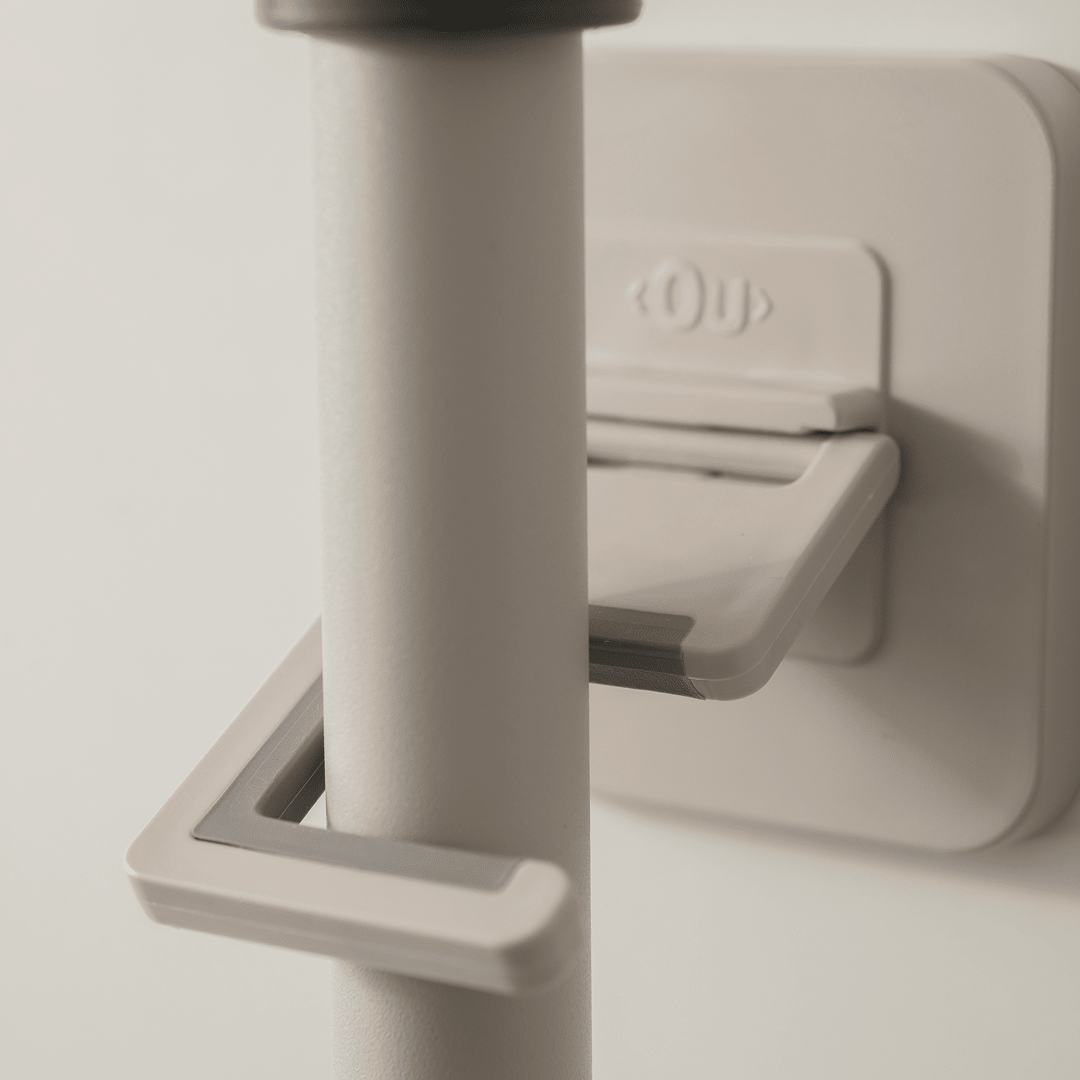 Conjunto Gancho de Parede Para Vassouras e Rodo Ou 2 Peças Linha Flow - Ou