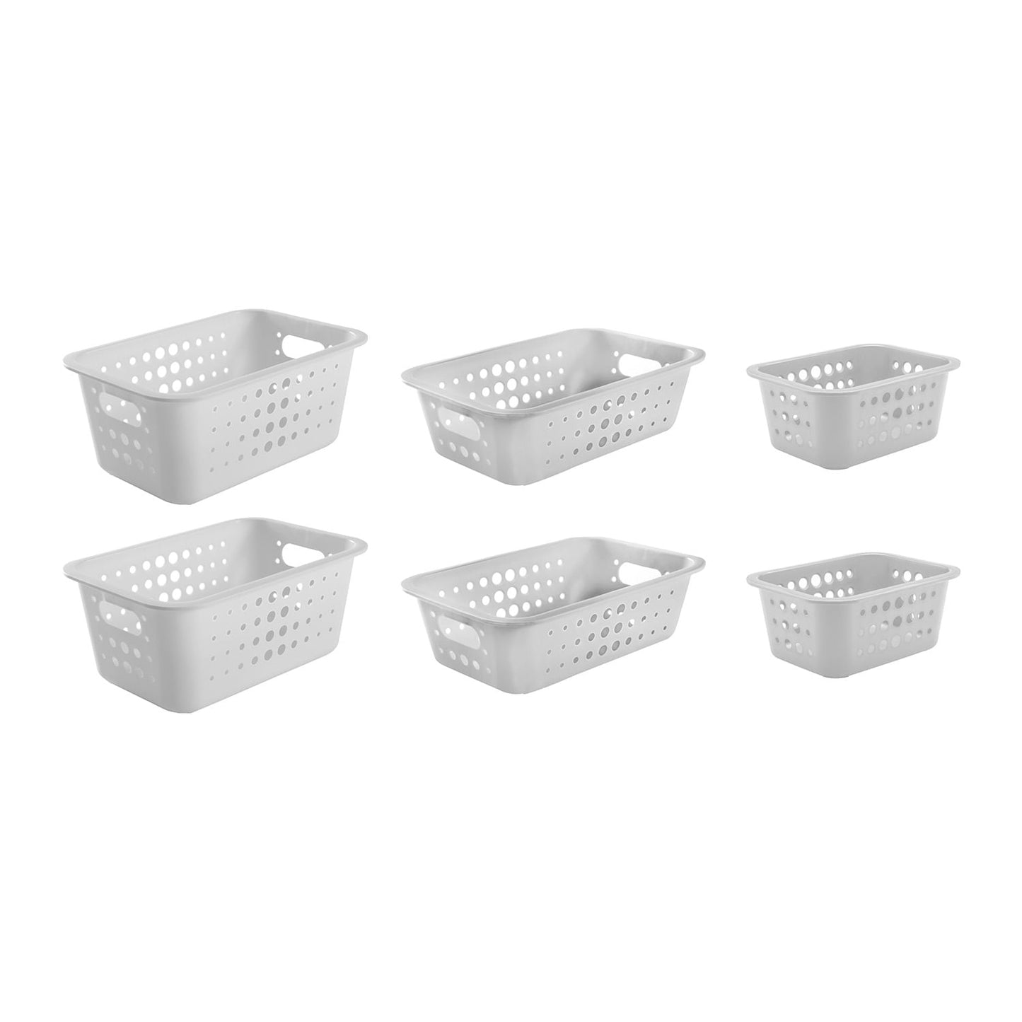 Kit de cestas organizadoras Ou 6 peças