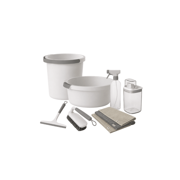 Kit Balde, Bacia, Dispenser e acessórios 6 peças Ou Linha Flow - Ou