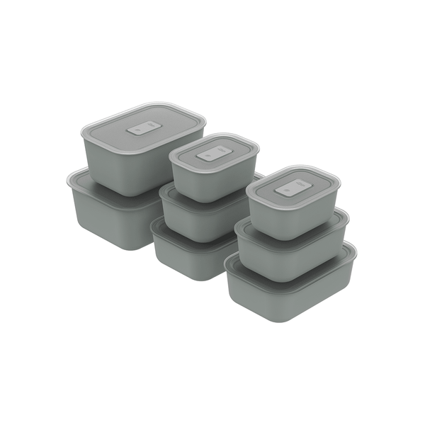 Kit Completo de Potes Herméticos Para Marmita Ou 8 Peças Linha Move Lock - Ou