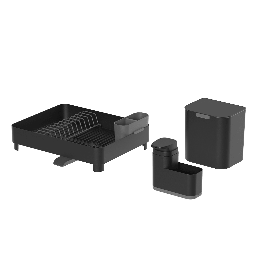 Kit Completo Organizador Sobre a Pia 3 Peças Linha Liv - Ou