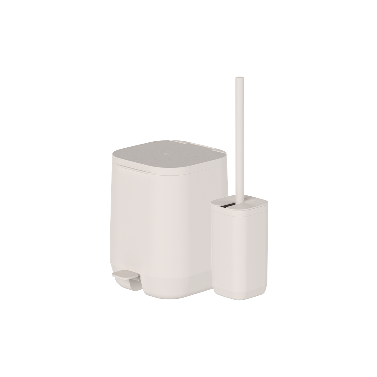 Kit de banheiro com lixeira com pedal Ou 2 peças Linha Aura - Ou