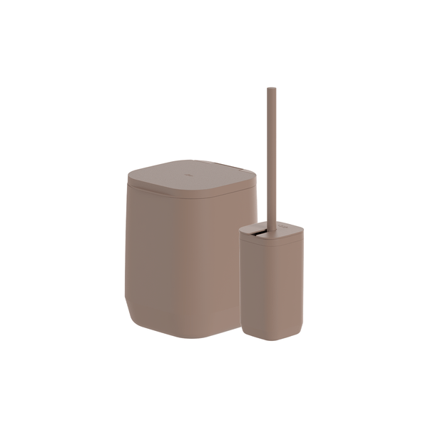 Kit de Banheiro com Lixeira de Piso/Parede Ou 2 Peças Linha Aura - Ou