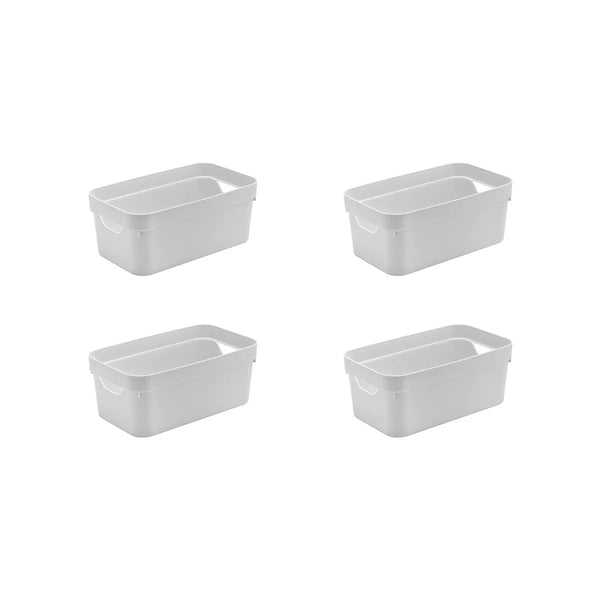 Kit de caixa organizadora Ou 4 peças 5,3L Linha Cube - Ou
