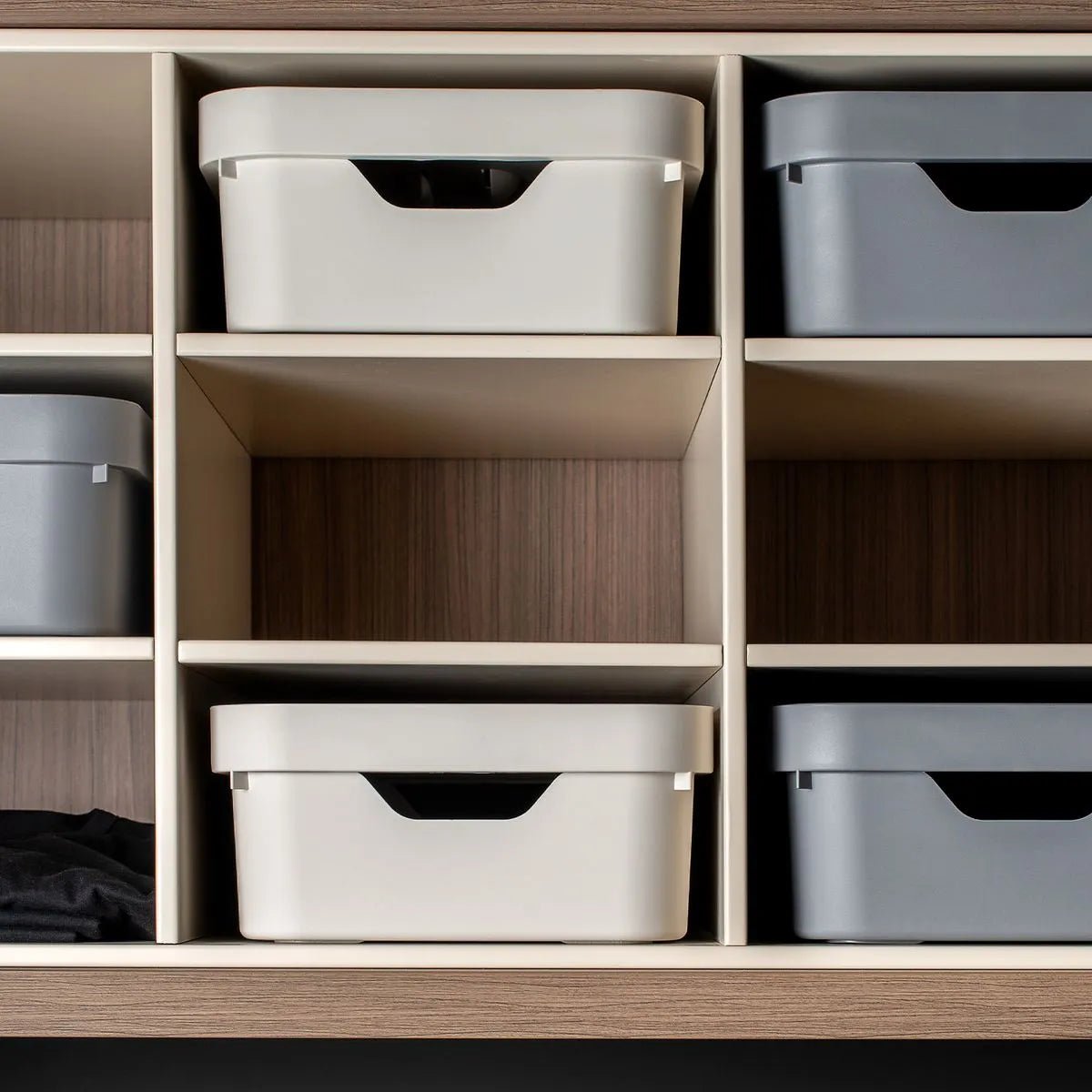 Kit de caixa organizadora Ou 4 peças 5,3L Linha Cube - Ou