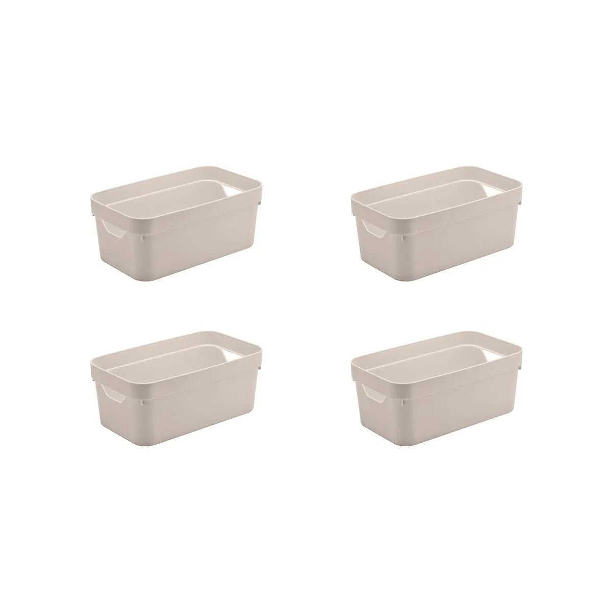 Kit de caixa organizadora Ou 4 peças 5,3L Linha Cube - Ou