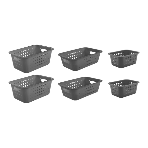 Kit de Cestas Organizadoras Ou 6 Peças - Ou