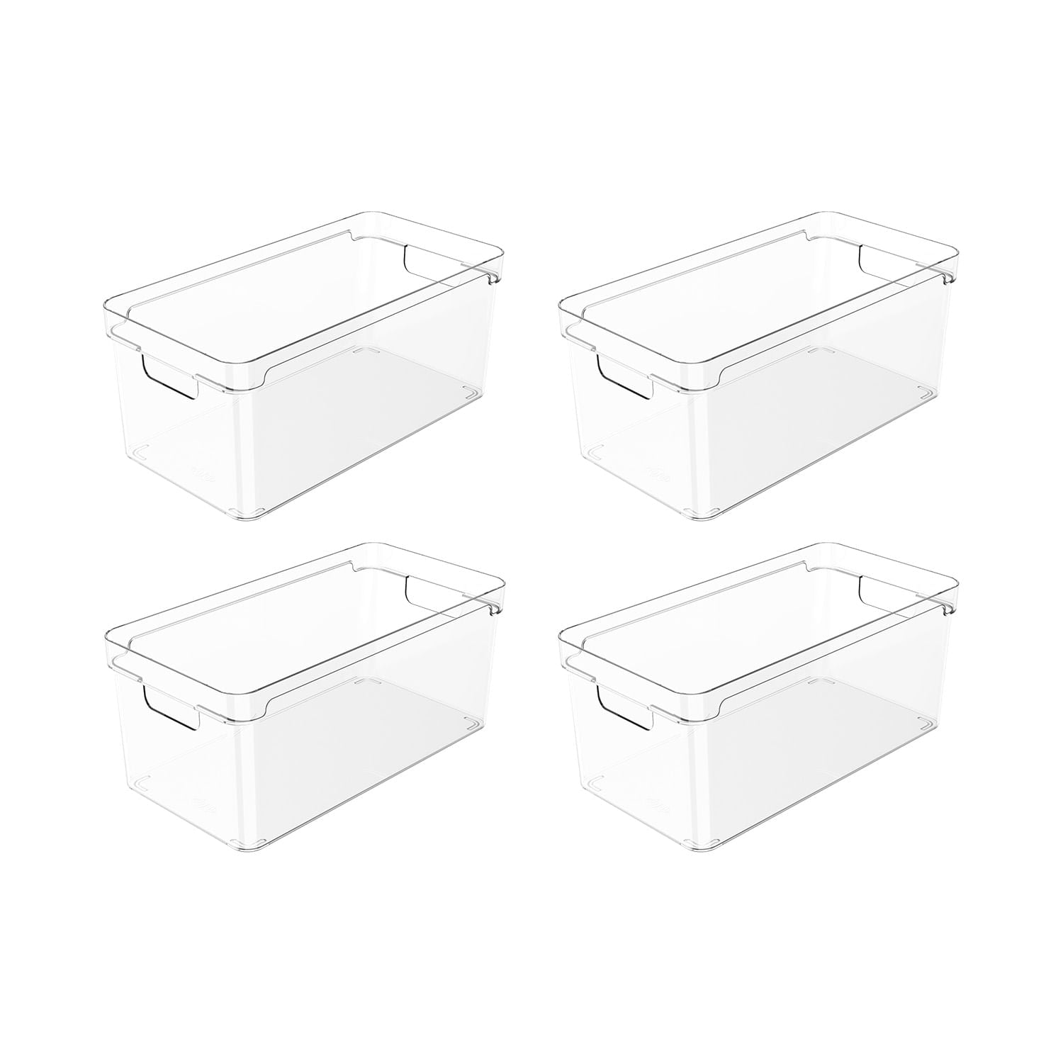 Kit de organizador de armários Ou 4 peças 30x15x13 Linha Clear - Ou