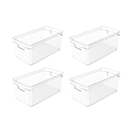Kit de organizador de armários Ou 4 peças 30x15x13 Linha Clear