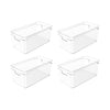 Kit de organizador de armários Ou 4 peças 30x15x13 Linha Clear