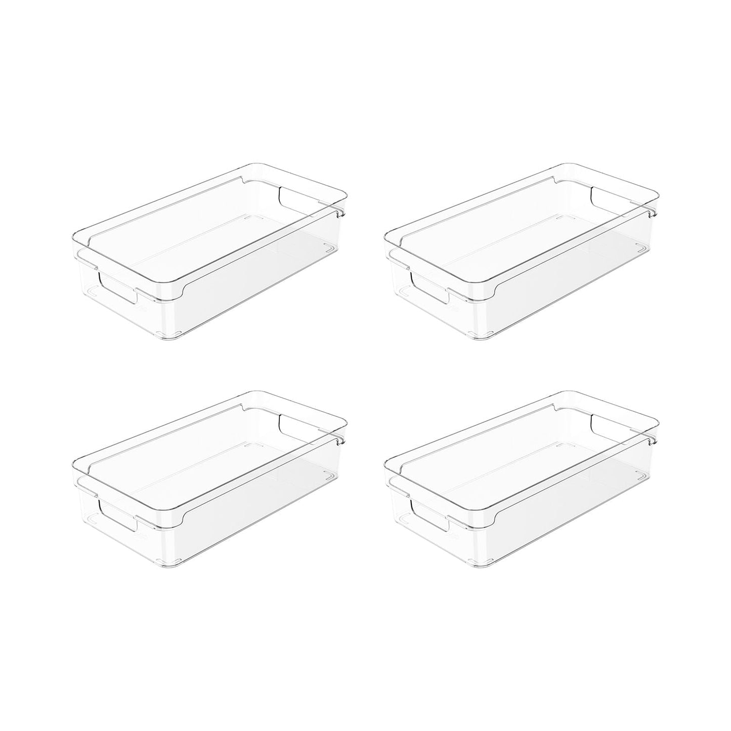 Kit de Organizador de Armários Ou 4 Peças 30x15x7 Linha Clear - Ou