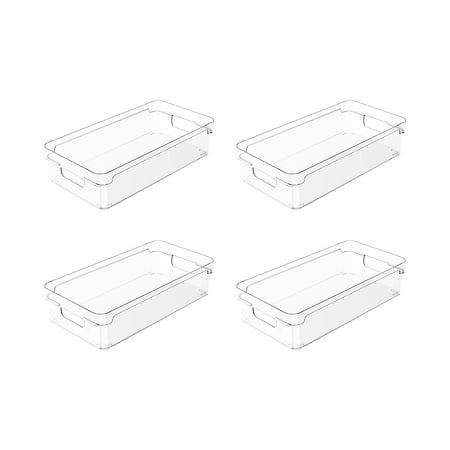 Kit de Organizador de Armários Ou 4 Peças 30x15x7 Linha Clear