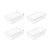 Kit de Organizador de Armários Ou 4 Peças 30x15x7 Linha Clear