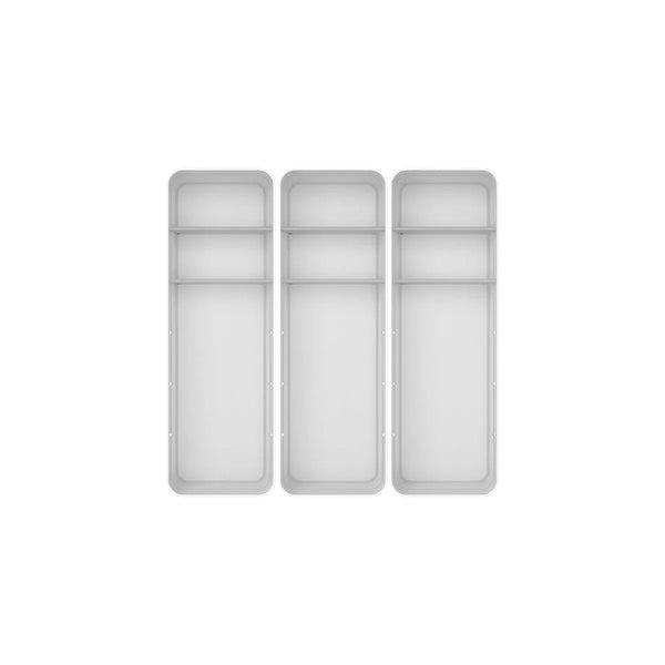 Kit de organizador de gavetas com 2 divisórias Ou 3 peças Linha Logic - Ou