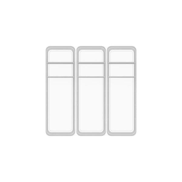 Kit de organizador de gavetas com 2 divisórias Ou 3 peças Linha Logic - Ou