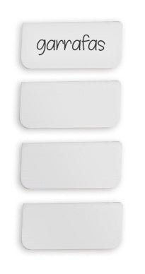 Kit de placas identificadoras para caixa Ou Linha Cube