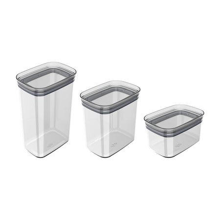 Kit de potes herméticos modular Ou 3 peças Linha Block