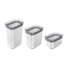 Kit de potes herméticos modular Ou 3 peças Linha Block
