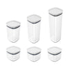Kit de potes herméticos modular Ou 6 peças Linha Block