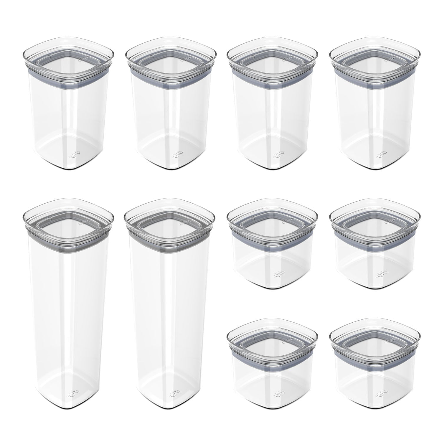 Kit de potes herméticos Ou 10 Linha Block - Ou