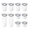 Kit de potes herméticos Ou 10  Linha Block