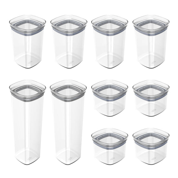 Kit de Potes Herméticos Ou 10 Peças Linha Block - Ou