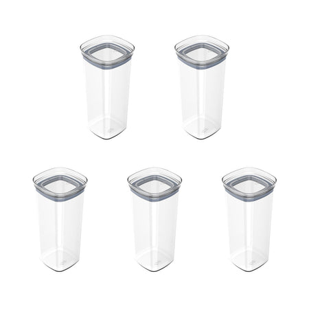 Kit de potes herméticos Ou 5 peças 1,5L Linha Block