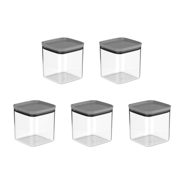 Kit de potes herméticos Ou 5 peças 2,3L Linha Block - Ou